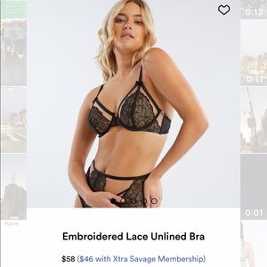 Savage Fenty Embroidered Unlined Bra